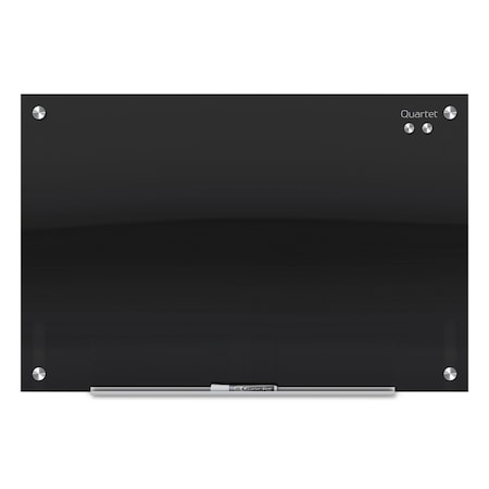 QUARTET Infinity Black Glass Magnetic Marker Board, 48 x 36 G4836B